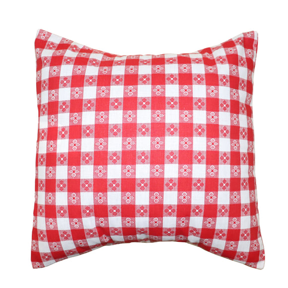Cotton Tavern Checkerboard Print Decorative Throw Pillow/Sham Cushion Cover Red & White
