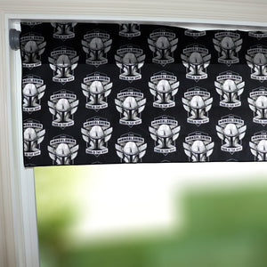 100% Cotton Window Valance 42" Wide Star Wars The Mandalorian "This is the Way"