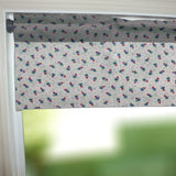 Cotton Window Valance Floral Print 58 Inch Wide Tiny Flower Dots - Blue