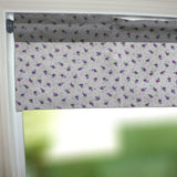 Cotton Window Valance Floral Print 58 Inch Wide Tiny Flower Dots - Purple