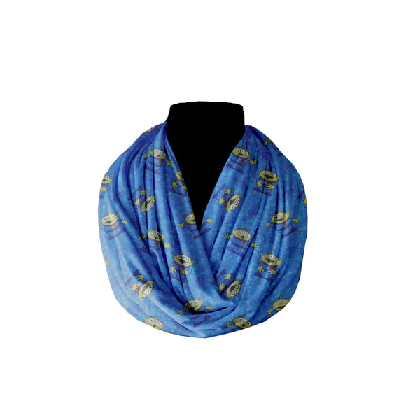 Cotton Infinity Scarf Toy Story Aliens