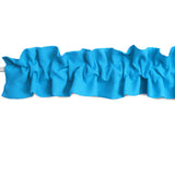Solid Poplin Curtain Valance Sleeve Topper - Turquoise