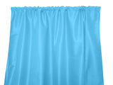 Faux Silk Solid Dupioni Window Curtain 56 Inch Wide - Turquoise