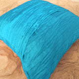 Crushed Taffeta Decorative Throw Pillow/Sham Cushion Cover Turquoise