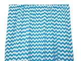 Cotton Curtain Zig-zag Chevron Print 58 Inch Wide - Turquoise