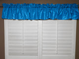 Pintuck Window Valance 52" Wide Turquoise