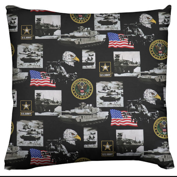 Army Themed Decorative Throw Pillow/Sham Cushion Cover United States Army Print