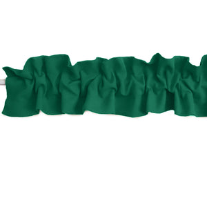 Solid Poplin Curtain Valance Sleeve Topper - Valley Green