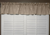 Faux Burlap Window Valance 58" Wide Solid Wheat