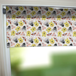 100% Cotton Window Valance 42" Wide Winnie the Pooh and Pals