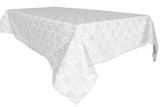 Sheer Lace Tablecloth Overlay Wedding and Party Decoration White