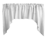 Shiny Satin Solid Swag Window Valance 72" Wide / 36" Tall