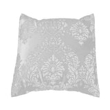 Flocked Damask Decorative Throw Pillow/Sham Cushion Cover White on White