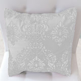Flocked Damask Decorative Throw Pillow/Sham Cushion Cover White on White