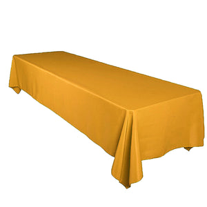 Shiny Satin Solid Tablecloth Yellow