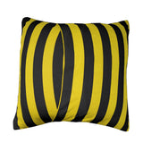 Cotton 1 Inch Stripe Decorative Throw Pillow/Sham Cushion Cover Yellow and Black