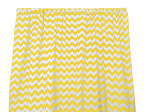 Cotton Curtain Zig-zag Chevron Print 58 Inch Wide Yellow