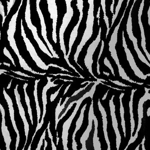 Poly-Cotton Zebra Print Fabric 58" Wide by 36"(1-Yard) for Arts, Crafts, & Sewing