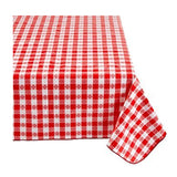 Cotton Tablecloth Checkered Print Tavern Check Red