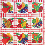 Cotton Curtain Fruits Print 58 Inch Wide Fruit Bundle - White