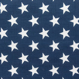 Table Set 4th of July Decor includes 1 Navy Polyester Tablecloth, a Pack of Navy Star Napkins, and 1 Navy Star Runner